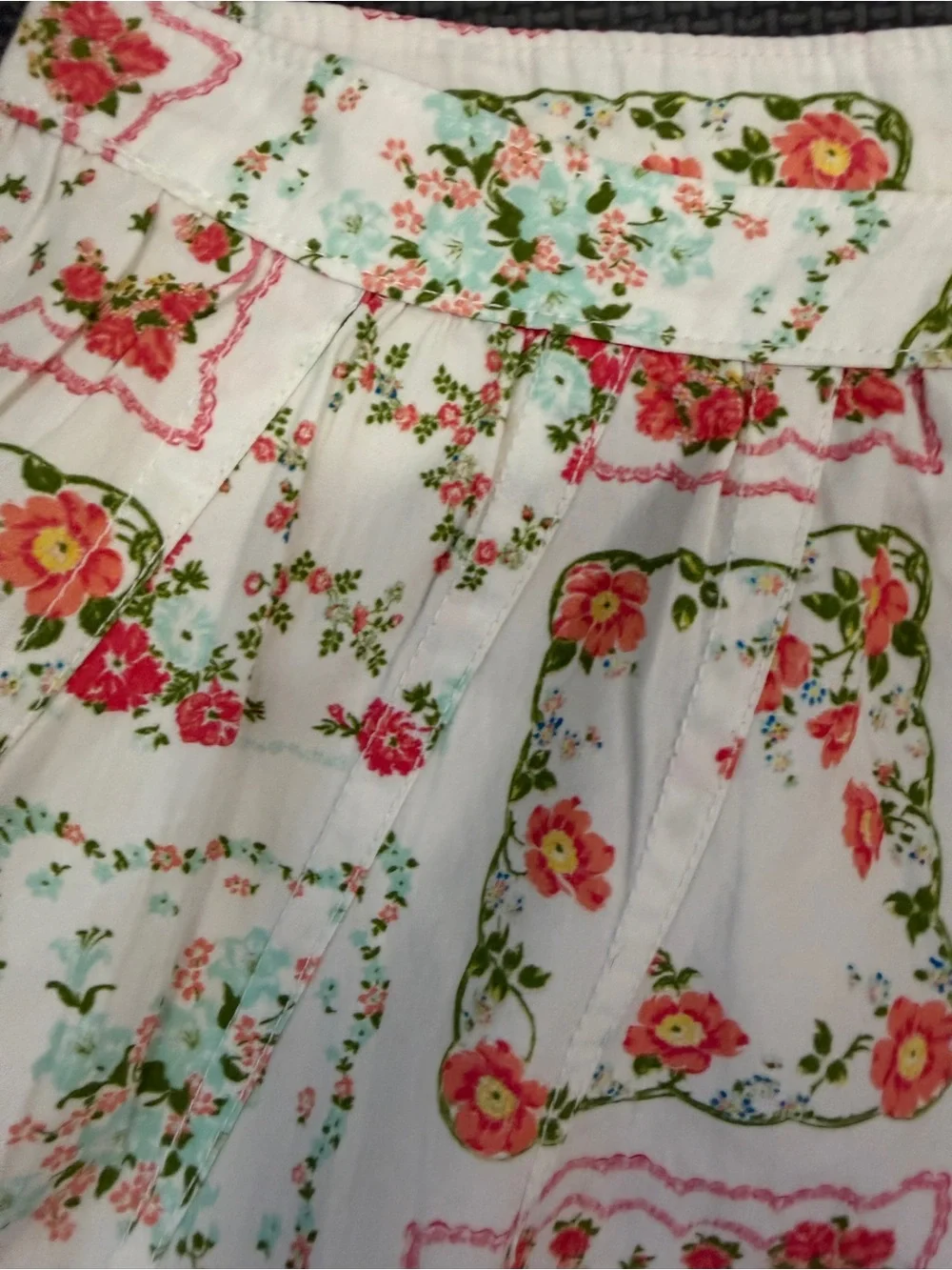 NWT Free People Blooming Lace Shorts- 2 (oversized) - White/Pink/Boho- MSRP $148